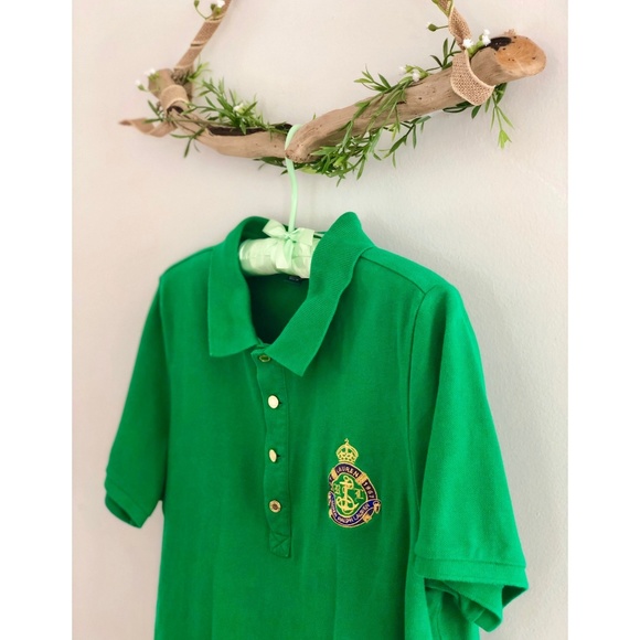 Bright Emerald Vintage Ralph Lauren Polo - Picture 3 of 6